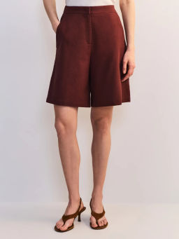 Шорты из вискозы и хлопка с отворотами ZR2605012116-21 / Zarina