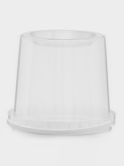 Цена за 100 шт. Ведро с ручкой одноразовое, пластик, 1 л, пищевое, прозрачное