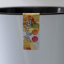 Кашпо для цветов со вставкой Santino «Арте», 1.2 л, пластик, бело-чёрное