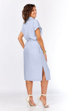 Платье Olga Style С931 голубой  фото 2