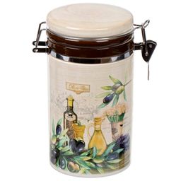 Левадия Банка для сыпучих продуктов доломит 0.75 л с крышкой (419412) /DANIKS/