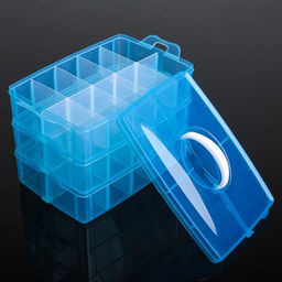 Органайзер для хранения, 3 яруса, 30 ячеек, 25×17×18 см, МИКС