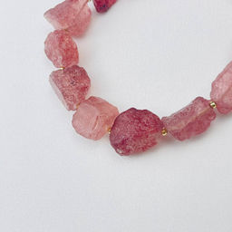 Браслет из Клубничного кварца 16 см +