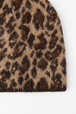 ANIMAL PRINT WOOL AND ALPACA BEANIE - Zara фото 6