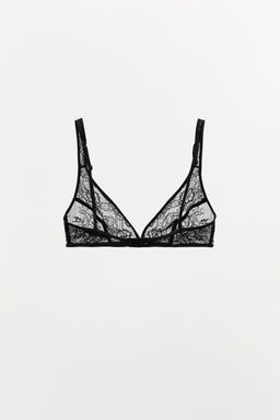 LACE TRIANGLE BRALETTE - Zara фото 6
