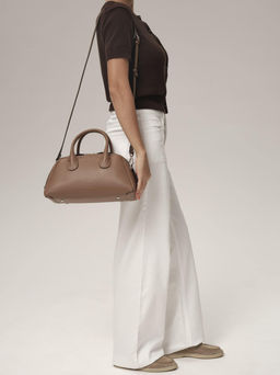 Кожаная сумка Kandys DBR 31206 коричневый лист