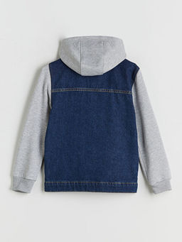 Kap??onlu Erkek ?ocuk Jean Ceket