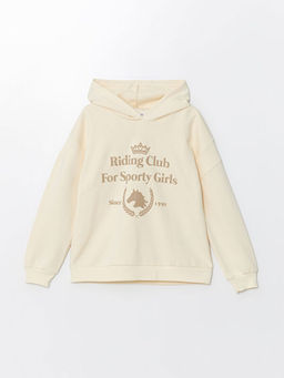 Kap??onlu K?z ?ocuk Sweatshirt