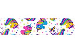 Кинезио тейп BBTape 5 см х 17 м единороги белый серия SMILE  фото 2