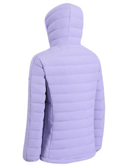 Куртка женская стёганая с капюшоном с графеновой подкладкой сиреневого цвета 9624_1Sn
