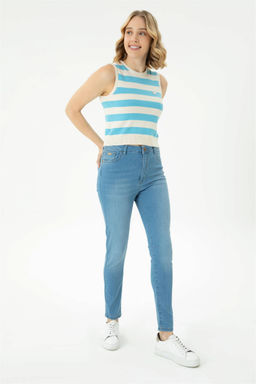 Женские голубые джинсовые брюки - U.s. polo assn фото 3