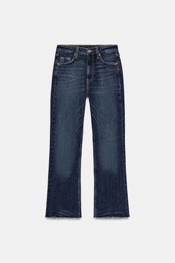 JEANS TRF CROPPED FLARE TIRO ALTO / Marino - Zara фото 7