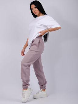 Джоггеры Мистерия 5, футер 3-х нитка начес - Малина фото 19