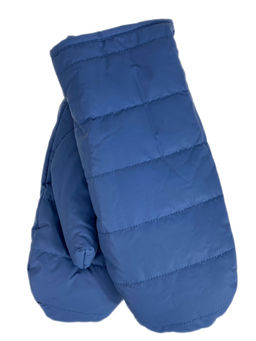 Зимние женские варежки с подкладом из искусственного меха, цвет тёмно синий