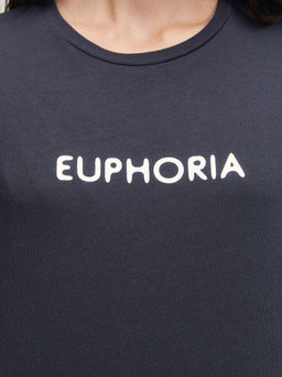 Футболка прямого кроя с принтом / Zarina  фото 6