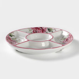 Менажница 5 ячеек Доляна Роза, d=26 см  фото 3