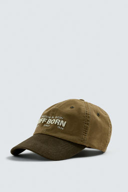 GORRA VISOR EFECTO ANTE / Khaki