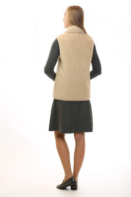 Жилет арт.1220-02/пуг. воротник ТАРА Альпака - Altro фото 4