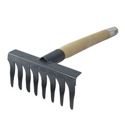 Цена за 2 шт. Грабли витые с узким шагом 8-ти зубые с деревянным черенком ГВМ-8 с чер