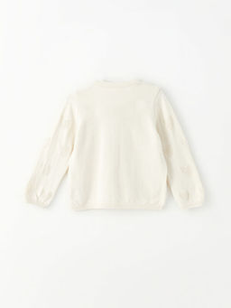 Bisiklet Yaka Uzun Kollu Kendinden Desenli K?z Bebek Triko H?rka - Waikiki фото 3