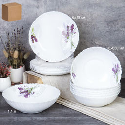 Столовый набор 13 предметов / GRAY-13/7578 (7131) /уп 2/ Лаванда
