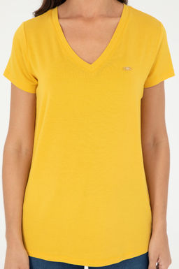 Женская базовая футболка Safran Неожиданная скидка в корзине - U.s. polo assn фото 6