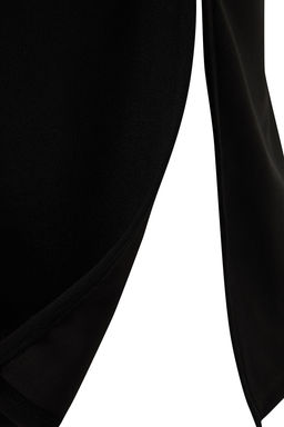 Siyah Cut Out Detayl? Bodycone/Vucuda Oturan Dik Yaka Orme Kalem Elbise TWOSS23EL02166