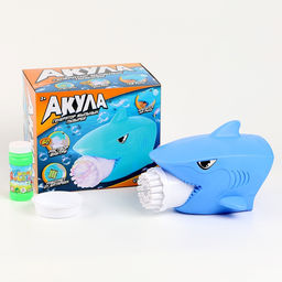 Генератор мыльных пузырей Акула, 16 ? 19 ? 13 см - Funny toys фото 3