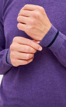 Джемпер P321-15322 violet-d.blue - Primm фото 5