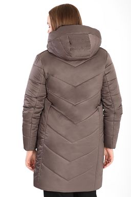 Пальто зимнее цвета какао на верблюжьей шерсти женское