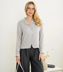 Рубашка #КТ9025 (3), светло-серый