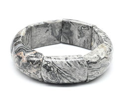 Браслет сегмент 20*30мм из яшмы серой