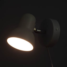 Светильник Бра «Севантос», с проводом, Е27, 40 Вт, белый, 9×9×14 см