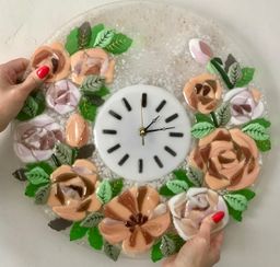 Часы настенные Розы - Стрекоза фото 8
