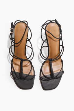 Sandalias de tac?n con tiras - H&m фото 4