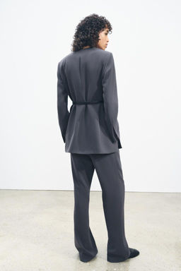 ZW COLLECTION BELTED BLAZER - Zara фото 6