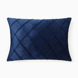 Подушка Этель Соло 30*50 см, цв.синий, велюр