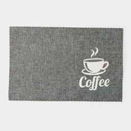 Салфетки сервировочные на стол Доляна Coffee, 4 шт., 44×29 см, серые