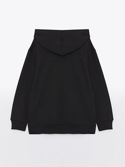 Kap??onlu Bask?l? Uzun Kollu Erkek ?ocuk Sweatshirt - Waikiki фото 2