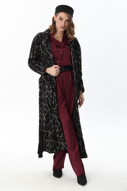 Кардиган NIKVA н1004-1 черная геометрия фото 5