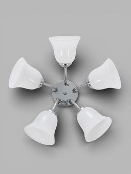 Люстра ЭкономСвет 20130/5CR, 5×40 Вт, E27, 50×50×20 см, цвет хром