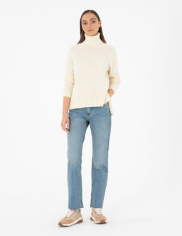 Свитер стандартного кроя цвета экрю - Pierre cardin фото 4