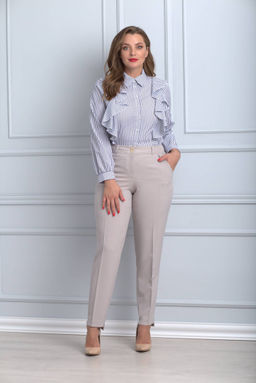 Блуза ANELLI 732 серый/полоска  фото 3