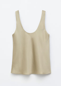 Camiseta de tirantes con escote redondo