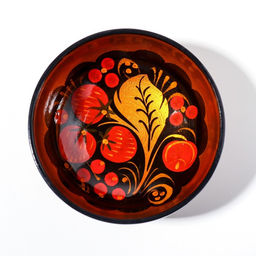 Розетка дерево хохлома, 10×4 см