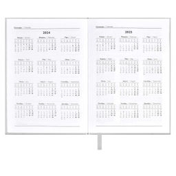 Ежедневник датированный 2024 ESCALADA, А6+, 176 л., арт. 63797/ 20 ПЛОНЖЕ МЕТАЛЛИК СЕРЕБРЯНЫЙ  фото 5