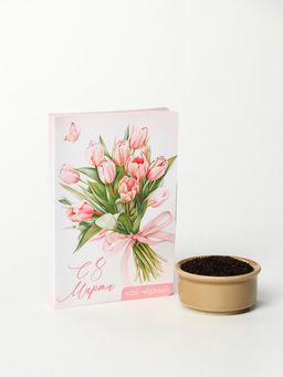 Цена за 2 шт. Чай подарочный в открытке С 8 марта, 10 г