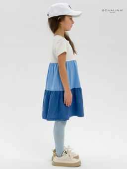 Платье Тия тофу-голубой-синий - Sovalina фото 7