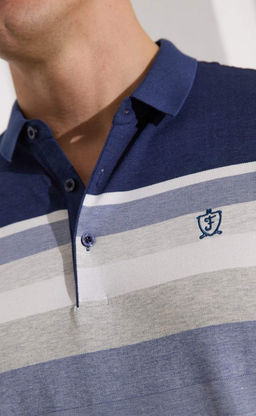 Футболка-поло F211-07-564b blue - Fine joyce фото 4