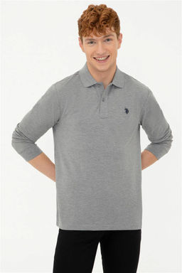 Мужской серый меланжевый базовый свитшот Неожиданная скидка в корзине